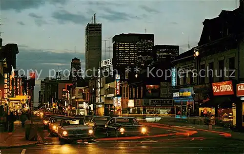 AK / Ansichtskarte Toronto Canada Yonge Nachtaufnahme Kat. Ontario