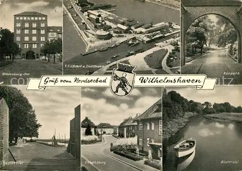 AK / Ansichtskarte Wilhelmshaven Hindenburg Tor Einfahrt Suedstrand Kurpark Ruestersiel  Kat. Wilhelmshaven