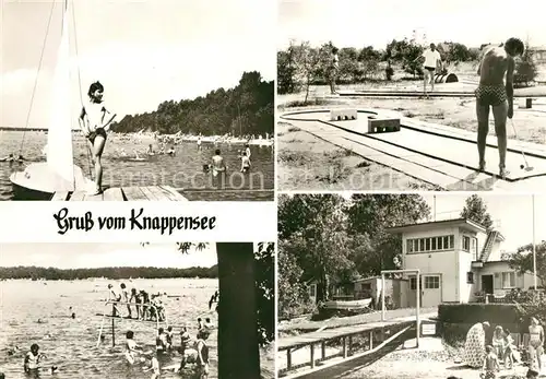 AK / Ansichtskarte Knappensee Oberlausitz Badestelle Minigolf Kat. Lohsa