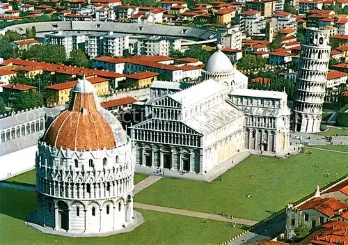 AK / Ansichtskarte Pisa Fliegeraufnahme Piazza dei Miracoli Schiefer Turm Kat. Pisa