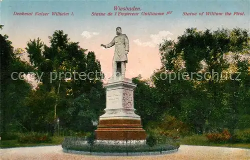 AK / Ansichtskarte Wiesbaden Denkmal Kaiser Wilhelm I Kat. Wiesbaden