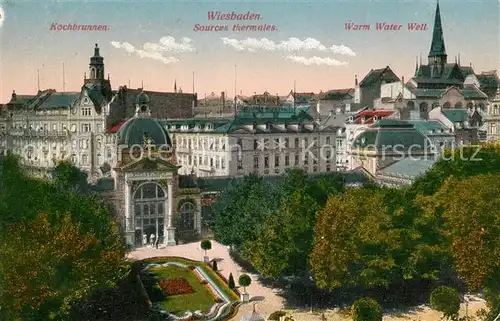 AK / Ansichtskarte Wiesbaden Kochbrunnen  Kat. Wiesbaden