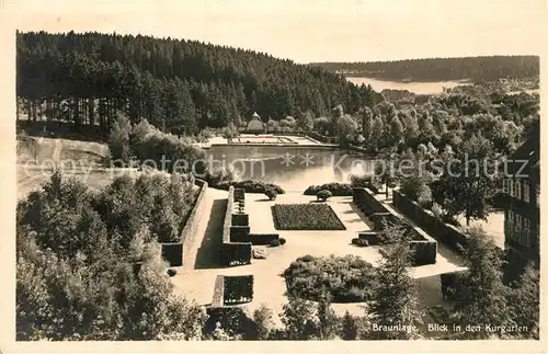 AK / Ansichtskarte Braunlage Blick in den Kurgarten Kat. Braunlage Harz