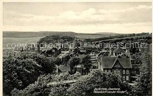 AK / Ansichtskarte Zellerfeld Teilansicht von der Kirche Kat. Clausthal Zellerfeld