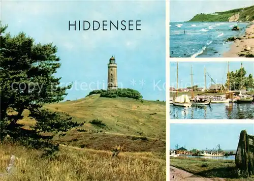 AK / Ansichtskarte Insel Hiddensee Kloster Leuchtturm Neuendorf Vitte  Kat. Insel Hiddensee