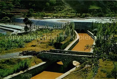 China Hongqi Kanal Kanalunterfuehrung am Staudamm Kat. China