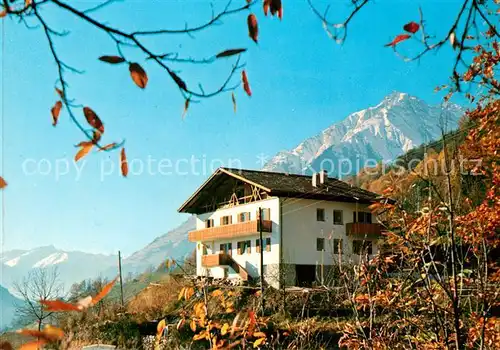 Dorf Tirol Pension Oberanger Herbststimmung Alpen Kat. Tirolo