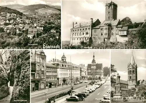 Eisenach Thueringen Wartburg Markt Lutherdenkmal Drachenschlucht Panorama Kat. Eisenach