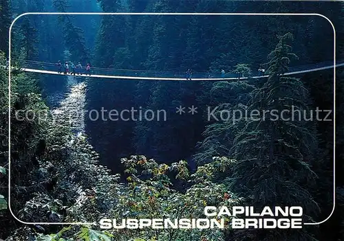 AK / Ansichtskarte Vancouver British Columbia Capilano Suspension Bridge Kat. Vancouver