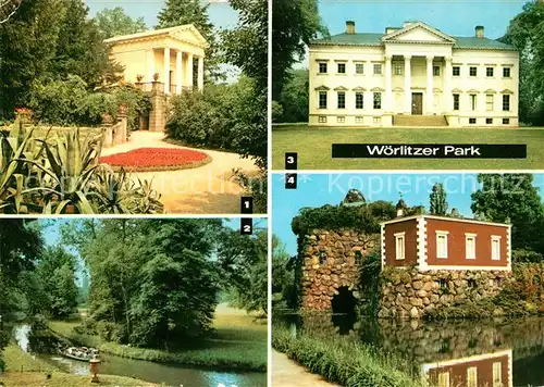 AK / Ansichtskarte Woerlitz Floratempel Goldene Urne Schlossmuseum Stein Kat. Woerlitz