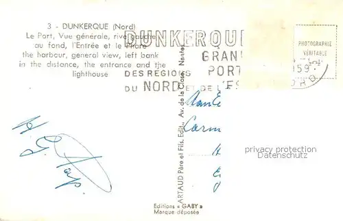 AK / Ansichtskarte Dunkerque Fliegeraufnahme Hafen Kat. Dunkerque