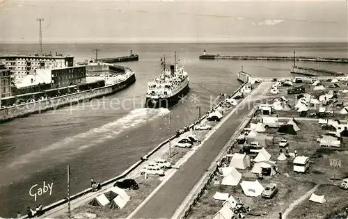 Dieppe Seine Maritime Hafen Campingplatz Kat. Dieppe