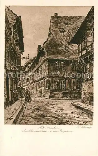 Alt Goslar Siemenshaus in der Bergstrasse Kat. Goslar