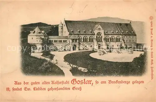 Goslar Kaiserpalast Kat. Goslar