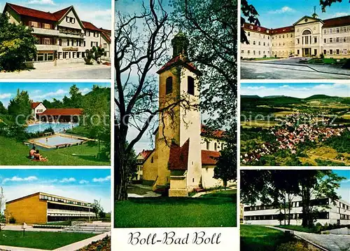 AK / Ansichtskarte Bad Boll Hotel Loewen Freibad Neue Schule Kurhaus Akademie Kat. Boll