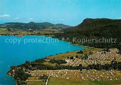 AK / Ansichtskarte Keutschach See Camping Dobein Fliegeraufnahme Kat. Keutschach am See