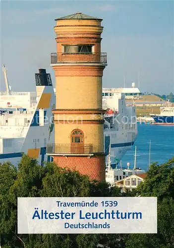 AK / Ansichtskarte Travemuende Ostseebad aeltester Leuchtturm Deutschlands Kat. Luebeck