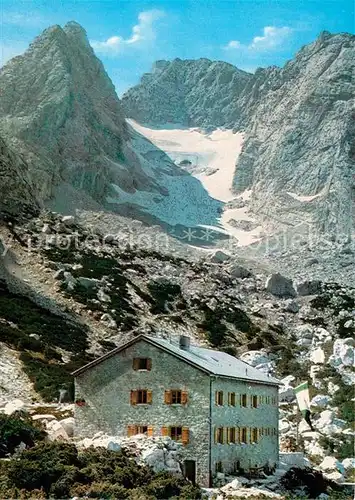 AK / Ansichtskarte Blaueishuette Blaueisspitze Gletscher  Kat. Hochkalter Ramsau