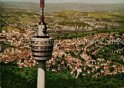 AK / Ansichtskarte Stuttgart Fernsehturm Fliegeraufnahme Kat. Stuttgart
