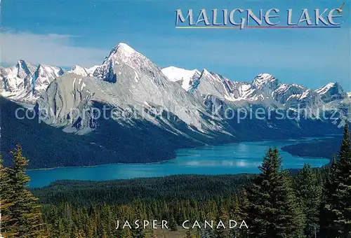 AK / Ansichtskarte Alberta  Maligne Lake from the Bald Hills Jasper National Park Kat. Kanada