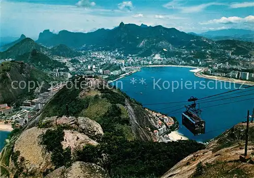AK / Ansichtskarte Rio de Janeiro Vista panoramica do alto do Pao de Acucar Blick vom Zuckerhut Kat. Rio de Janeiro