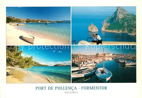 AK / Ansichtskarte Formentor Port de Pollenca Kuestenpanorama Strand Hafen Kat. Cap Formentor Islas Baleares Spanien