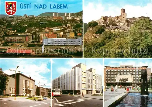 AK / Ansichtskarte Usti nad Labem Burg Stadtansichten Kat. Usti nad Labem