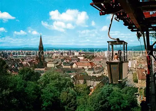 AK / Ansichtskarte Freiburg Breisgau Seilbahn Schlossberg Kat. Freiburg im Breisgau