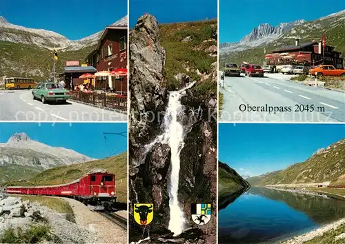 AK / Ansichtskarte Oberalppass See Eisenbahn Passhoehe Kat. 
