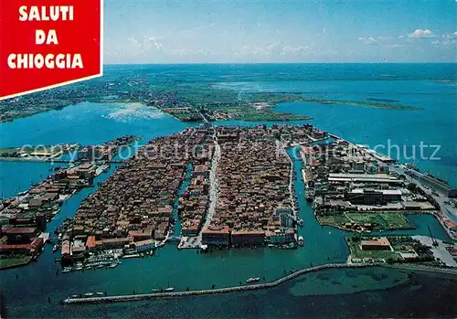 AK / Ansichtskarte Chioggia Venetien Fliegeraufnahme