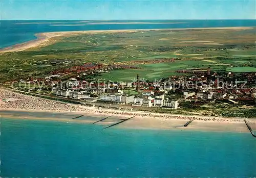 AK / Ansichtskarte Borkum Nordseebad Fliegeraufnahme Kat. Borkum