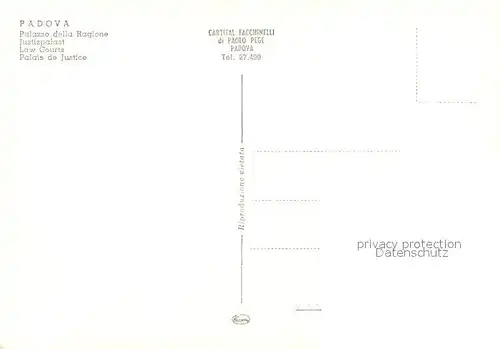 AK / Ansichtskarte Padova Justizpalast Kat. Padova