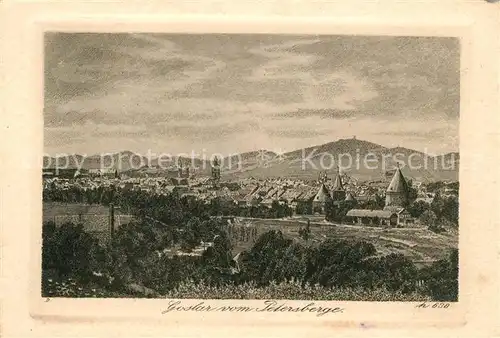 AK / Ansichtskarte Goslar Blick vom Petersberg Kat. Goslar