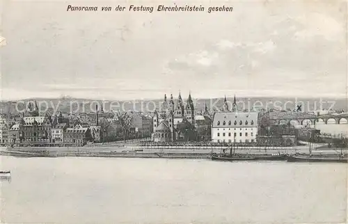 AK / Ansichtskarte Koblenz Rhein Festung Ehrenbreitstein Kat. Koblenz