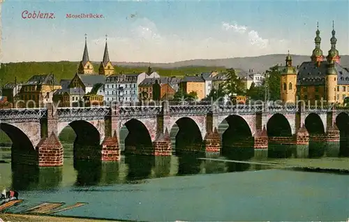 AK / Ansichtskarte Coblenz Koblenz Moselbruecke Kat. Koblenz Rhein