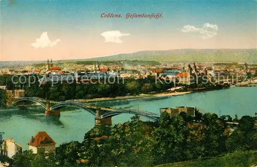AK / Ansichtskarte Coblenz Koblenz Gesamtansicht  Kat. Koblenz Rhein