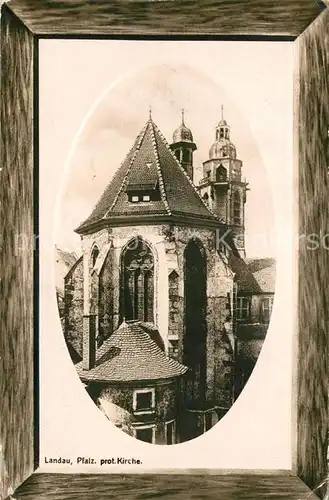 AK / Ansichtskarte Landau Pfalz Prot Kirche Kat. Landau in der Pfalz