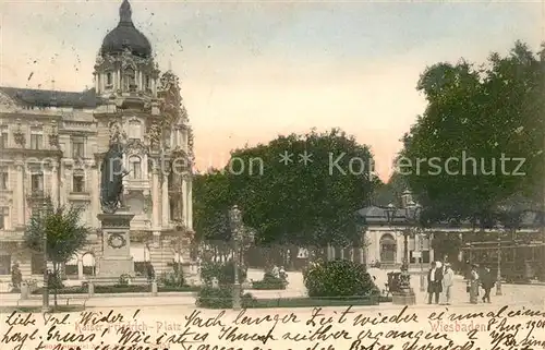 AK / Ansichtskarte Wiesbaden Kaiser Friedrich Platz Kat. Wiesbaden