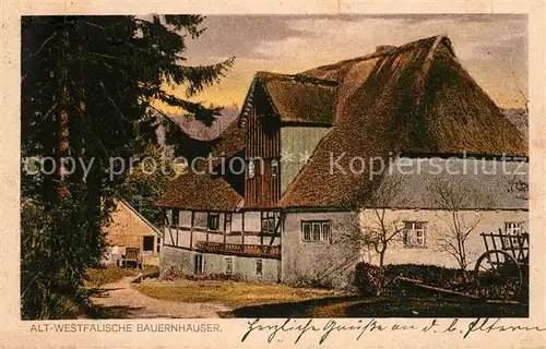 AK / Ansichtskarte Sauerland Alt westfaelisches Bauernhaus