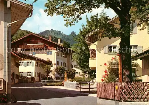 AK / Ansichtskarte Nesselwang Dorfstrasse Reuter wanne An der Riese Kat. Nesselwang