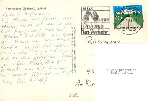 AK / Ansichtskarte Bad Sachsa Harz Fliegeraufnahme Kat. Bad Sachsa