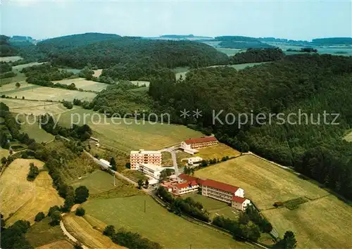 AK / Ansichtskarte Neukirchen Knuellgebirge Waldsanatorium Urbachtal Sanatorium Dr. Bartsch Fliegeraufnahme Kat. Neukirchen
