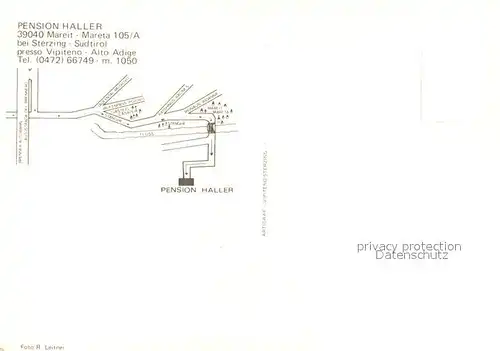 AK / Ansichtskarte Mareit Sterzing Suedtirol Pension Haller 
