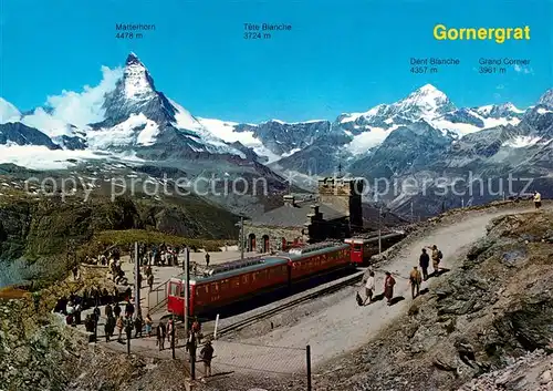 AK / Ansichtskarte Gornergrat Zermatt Bahnstation Matterhorn  Kat. Gornergrat