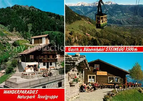 AK / Ansichtskarte Dorf Tirol Gasthaus Steinegg Souvenir Geschaeft Seilbahn  Kat. Tirolo