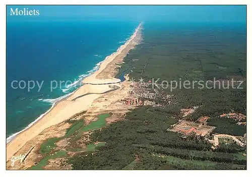 AK / Ansichtskarte Moliets Plage Vue Aerienne Fliegeraufnahme Kat. Moliets et Maa