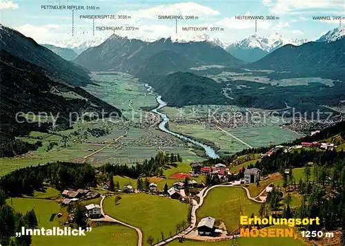 AK / Ansichtskarte Moesern Inntalblick Telfs Mieminger Plateau Lechtaler Alpen Kat. Telfs