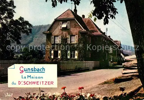 AK / Ansichtskarte Gunsbach Maison du Dr Albert Schweitzer Kat. Gunsbach