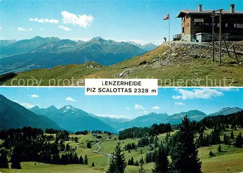 AK / Ansichtskarte Lenzerheide GR Piz Scalottas Scalottashuette Piz Forbisch Piz Toissa