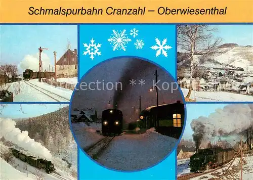 AK / Ansichtskarte Cranzahl Schmalspurbahn Hammerunterwiesenthal Bahnhof Neudorf Kat. Sehmatal